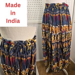 Cotton Long Lightweight Flowy Skirt